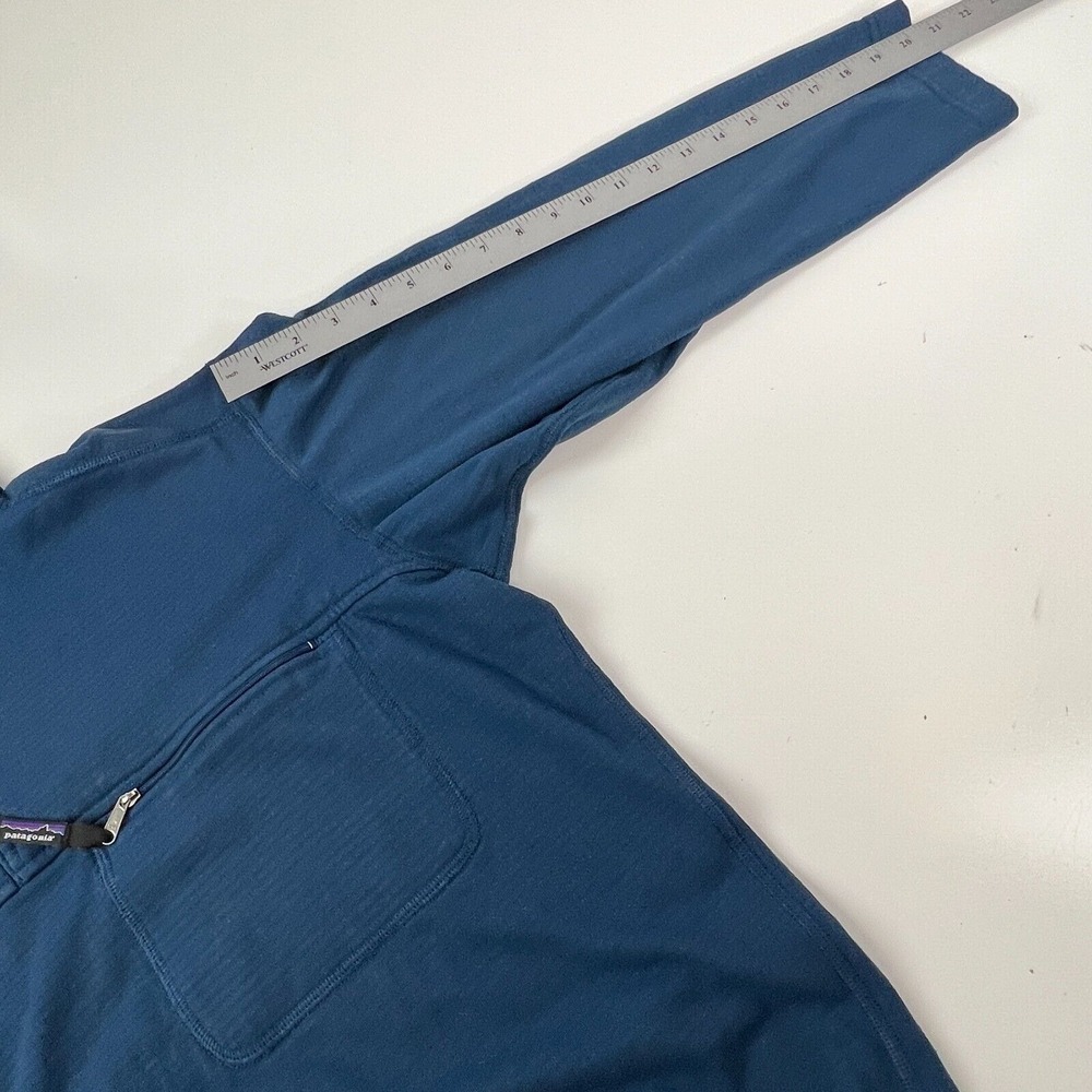 Vtg. Patagonia Jacket Mens Navy Blue Long Sleeve 1/4 Zip Regulator Polortec L - Picture 13 of 15